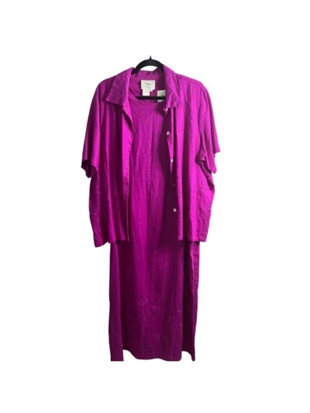 Magenta Two-Piece Dress Set